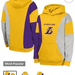 NBA Los Angeles Lakers Kids Hoodie - Yellow, Purple, Gray